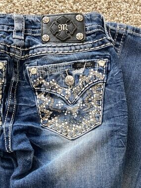 Miss Me bootcut jeans with Embellished pockets
